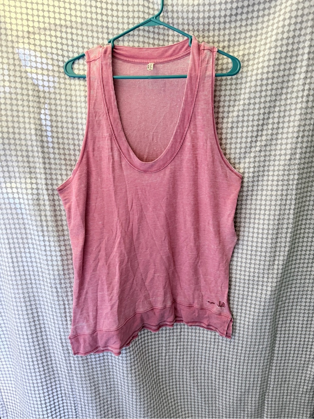 FP Movement by Free People Pink Washed Scoop Tank Coverup